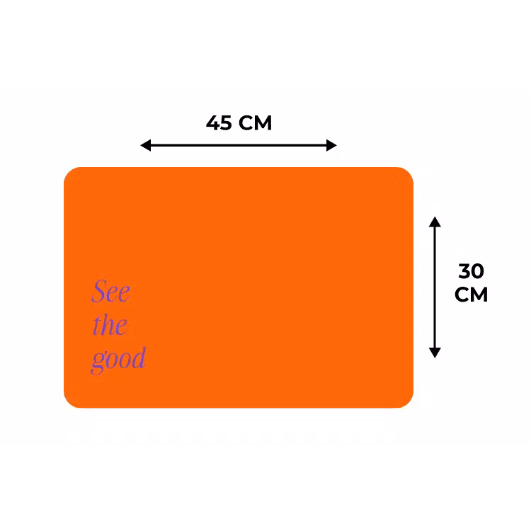 Placemat - 6 stuks - See te good - Paars - Oranje — 3