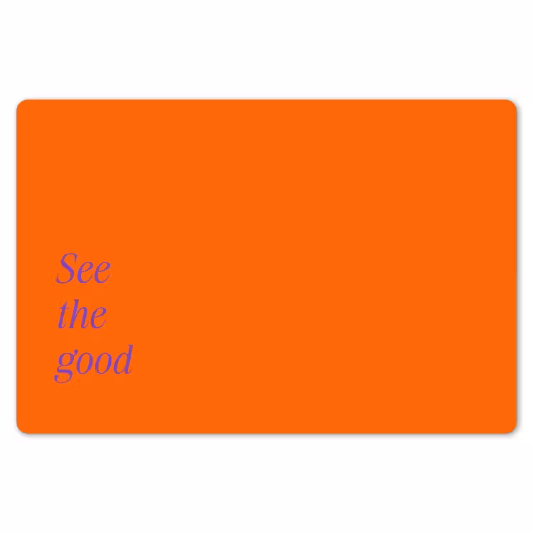 Placemat - 6 stuks - See te good - Paars - Oranje — 7