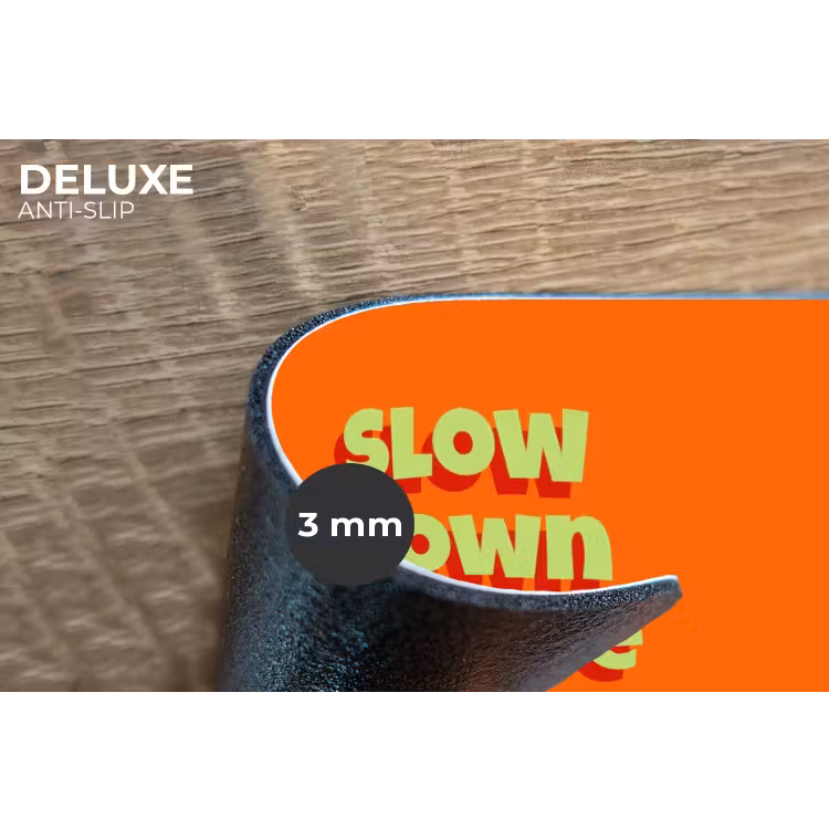Placemat - 6 stuks - Slow down you're doing fine - Oranje - Simple — 4