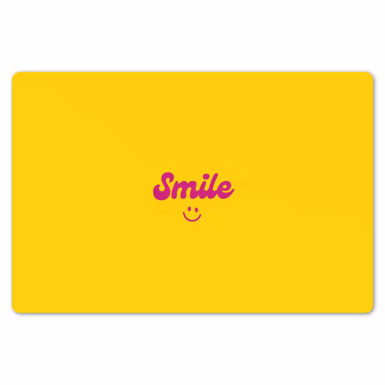 Placemat - 6 stuks - Smile - Geel - Roze — 7