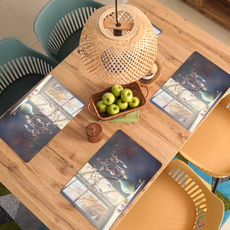 Placemat - 6 stuks - Stilleven - Vaas - Paastak — 6