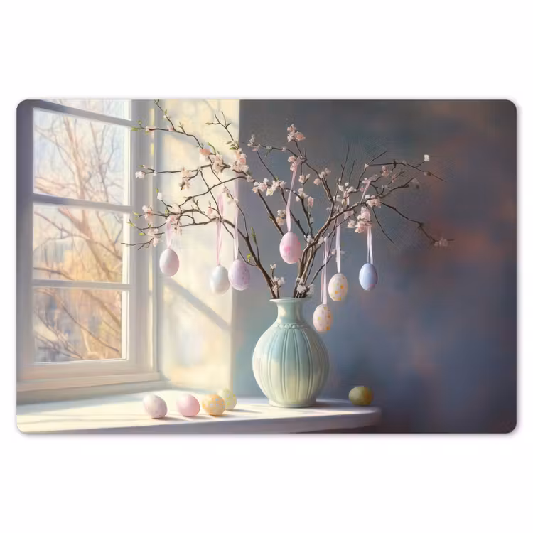 Placemat - 6 stuks - Stilleven - Vaas - Paastak — 7