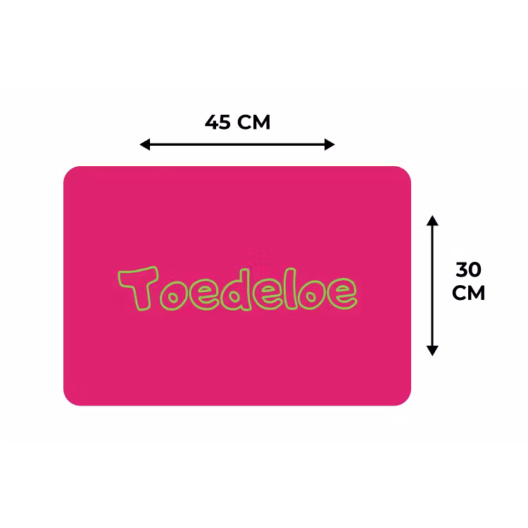 Placemat - 6 stuks - Toedeloe - Groen - Roze — 3
