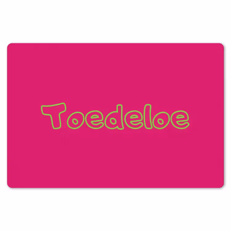Placemat - 6 stuks - Toedeloe - Groen - Roze — 7