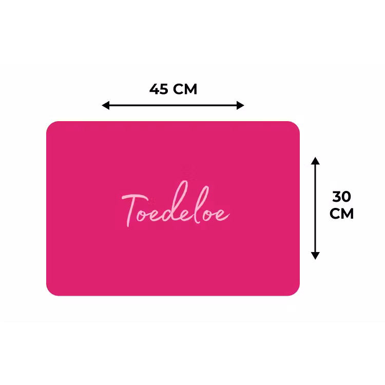 Placemat - 6 stuks - Toedeloe - Roze — 3