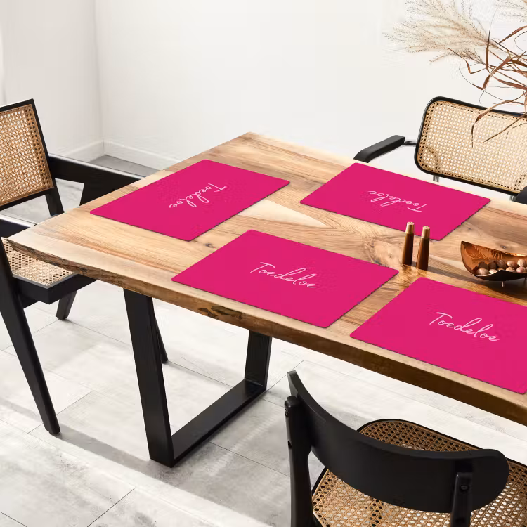 Placemat - 6 stuks - Toedeloe - Roze — 5