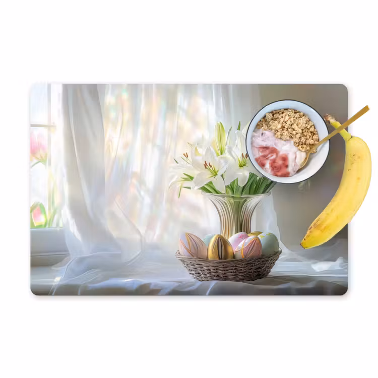Placemat - 6 stuks - Vaas - Eieren - Bloemen — 1