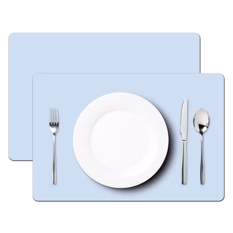Placemat - 6 stuks - Why not - Blauw - Donker blauw - Quote — 2