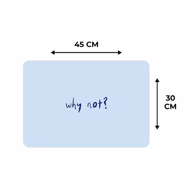 Placemat - 6 stuks - Why not - Blauw - Donker blauw - Quote — 3