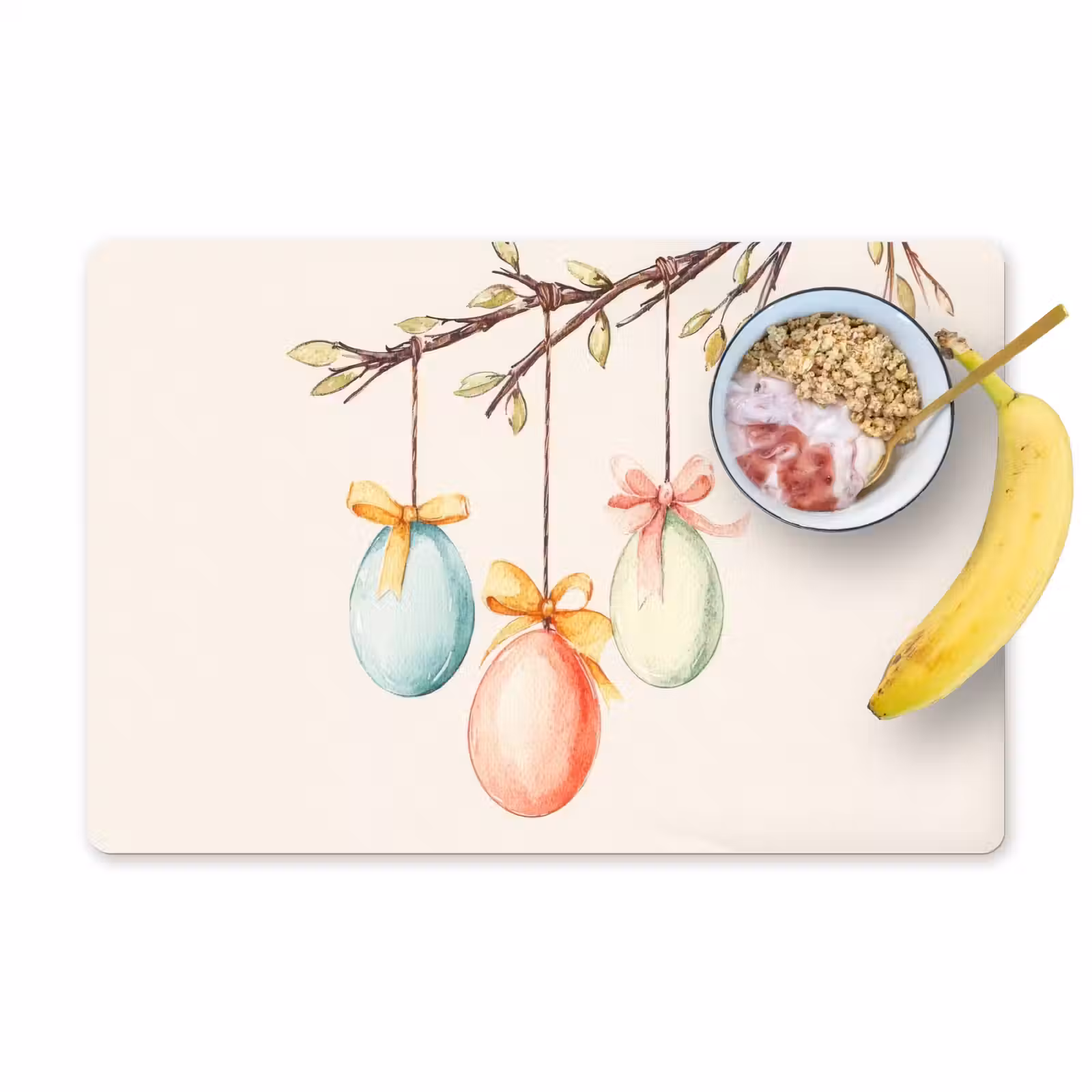 Placemat - 6 stuks - Paastak - Strikje - Eieren — 1
