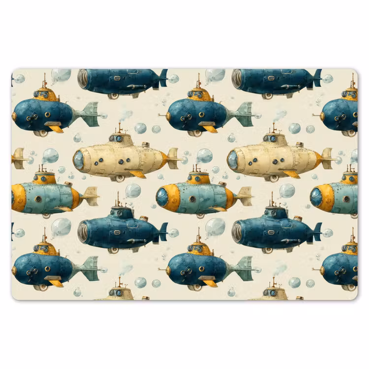 Placemat - 6 stuks - Duikboot - Fantasie - Kleurrijk — 7
