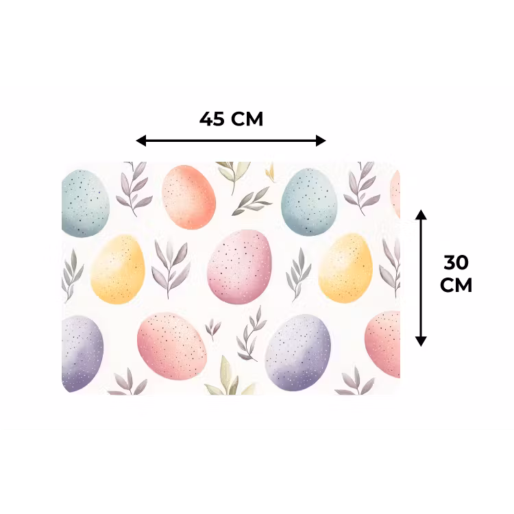 Placemat - 6 stuks - Eieren - Kleurrijk - Patroon — 3