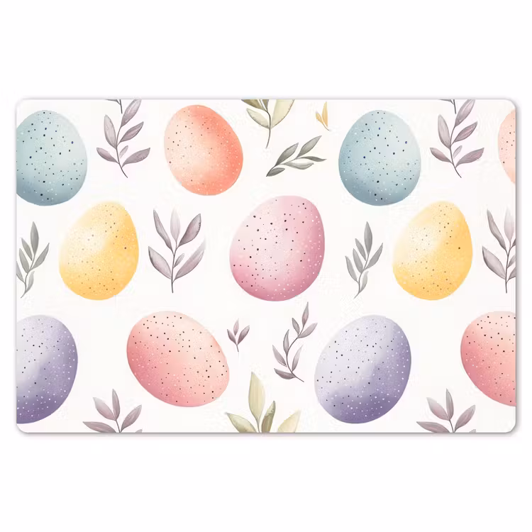 Placemat - 6 stuks - Eieren - Kleurrijk - Patroon — 7