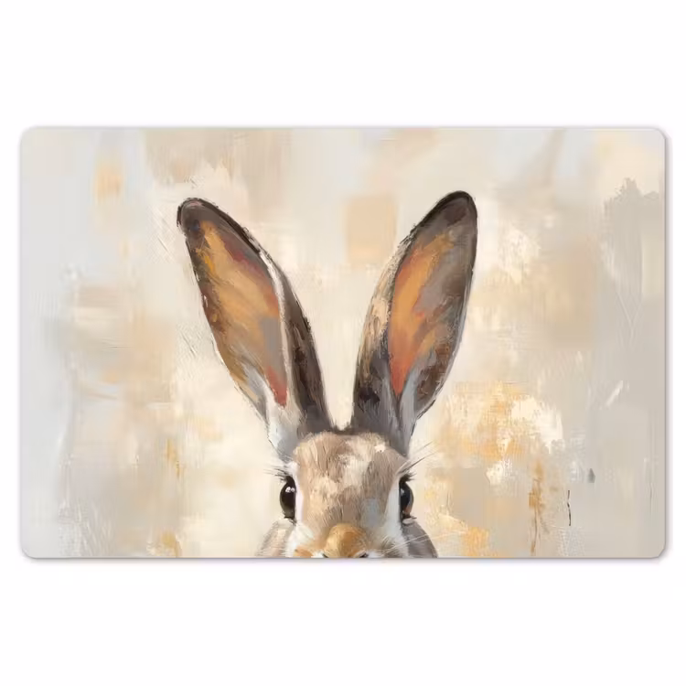 Placemat - 6 stuks - Haas - Oren - Bruin — 7
