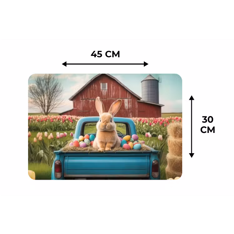 Placemat - 6 stuks - Konijn - Boerderij - Eieren — 3