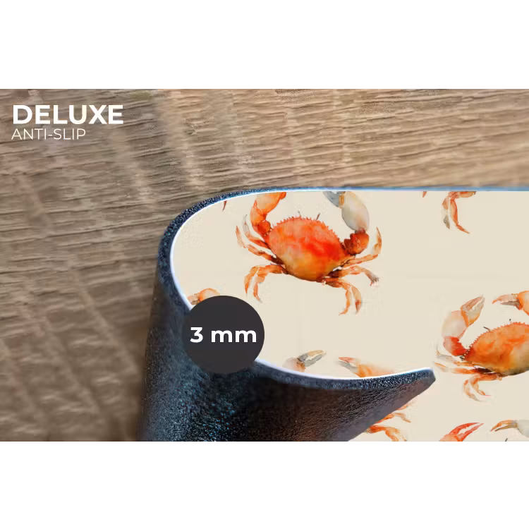 Placemat - 6 stuks - Krabben - Patroon - Oranje — 4