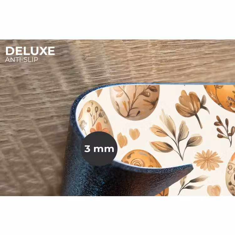 Placemat - 6 stuks - Paaseieren - Bruin - Bloemen — 4