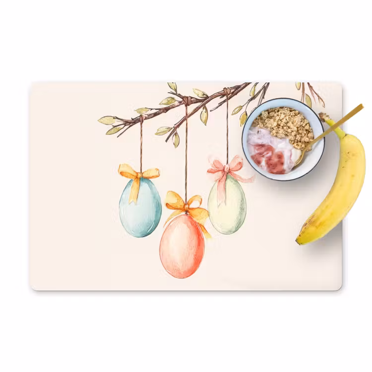Placemat - 6 stuks - Paastak - Strikje - Eieren — 1