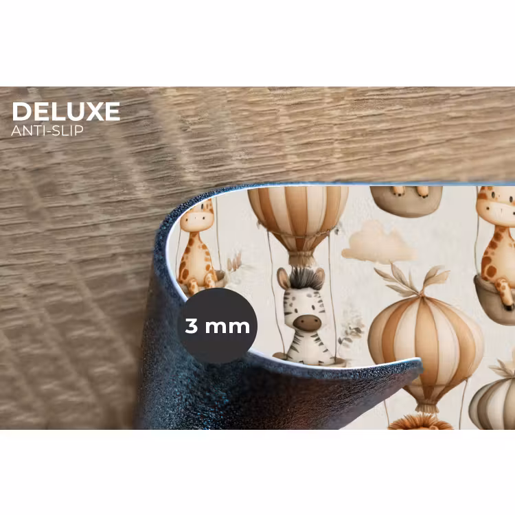 Placemat - 6 stuks - Safari - Luchtballonen - Taupe — 4