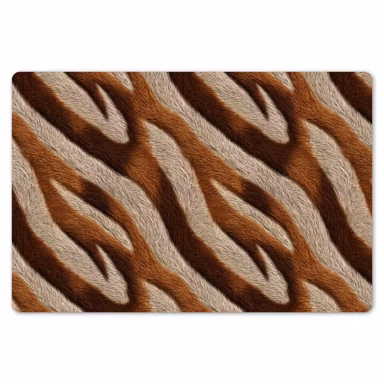 Placemat - 6 stuks - Zebra - Bruin - Patroon — 7