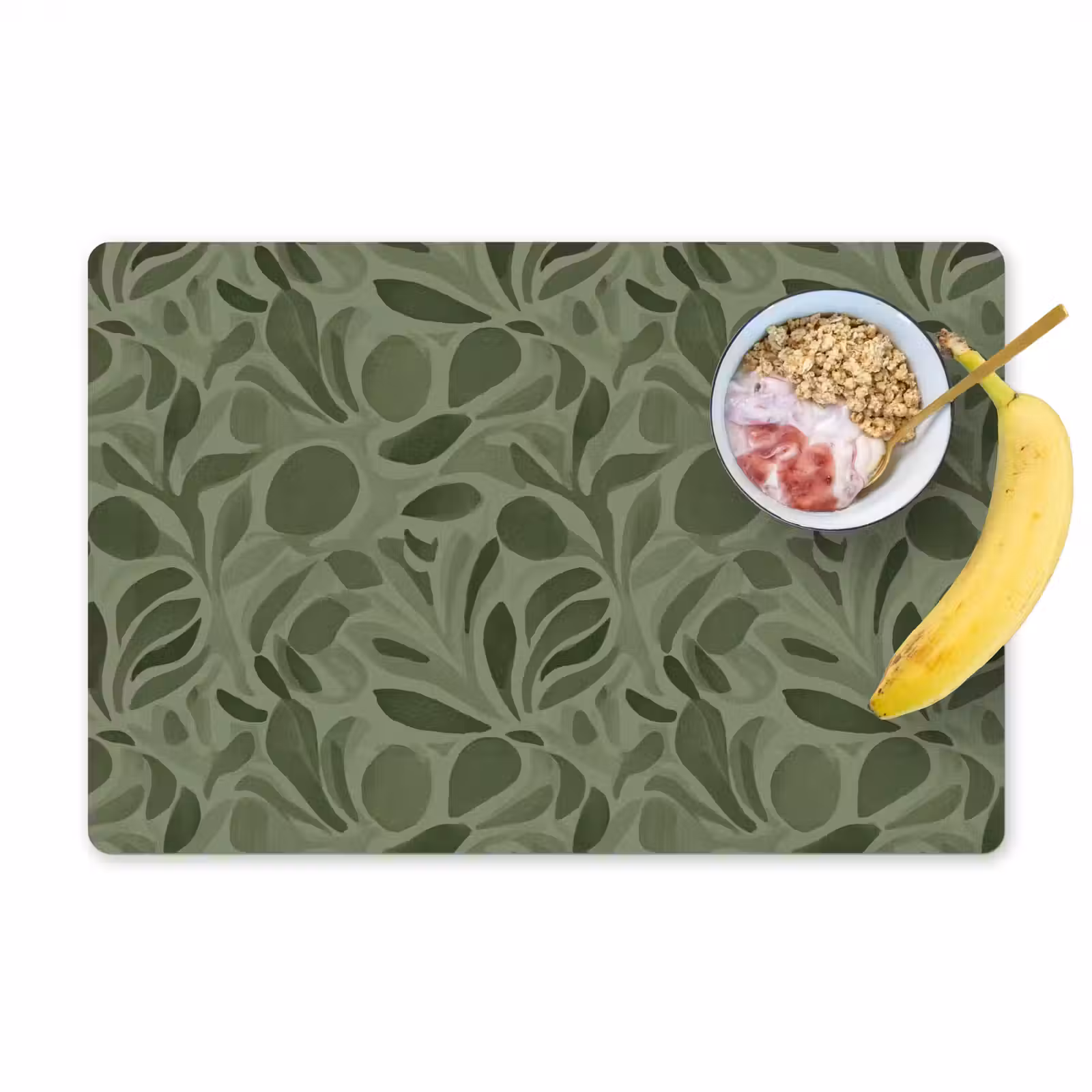 Placemat - 6 stuks - Sereen - Bladeren - Groen — 1