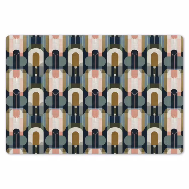 Placemat - 6 stuks - Geografisch - Modern - Kleurrijk — 7