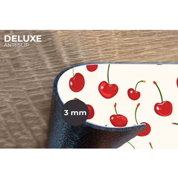Placemat - 6 stuks - Kersen - Minimalistisch - Rood — 4