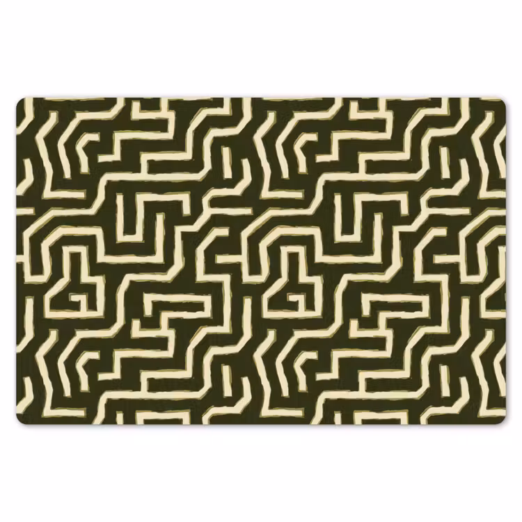 Placemat - 6 stuks - Lijnen - Abstract - Groen — 7