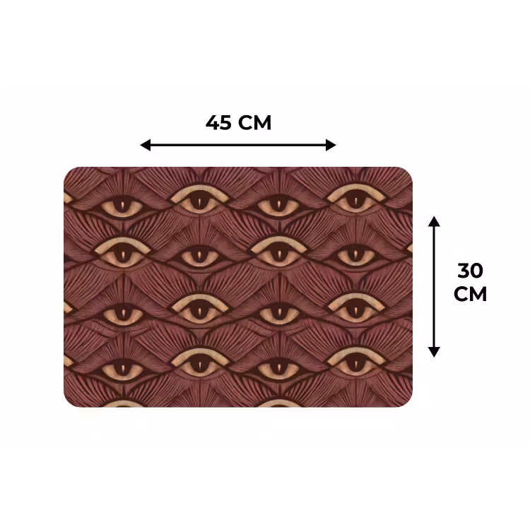 Placemat - 6 stuks - Mystiek - Ogen - Bruin — 3