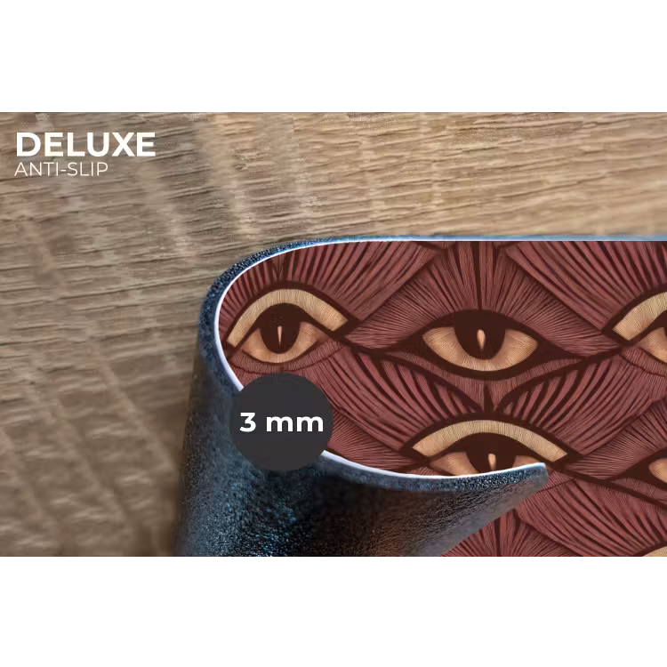 Placemat - 6 stuks - Mystiek - Ogen - Bruin — 4