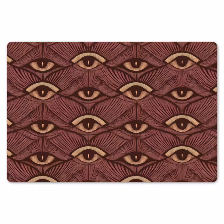Placemat - 6 stuks - Mystiek - Ogen - Bruin — 7