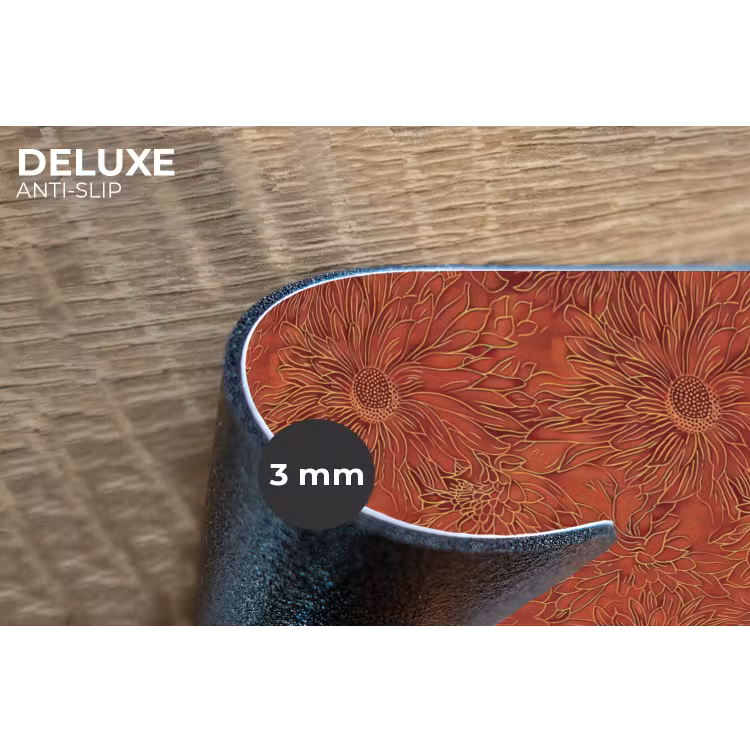 Placemat - 6 stuks - Oosters - Bloemen - Terracotta — 4