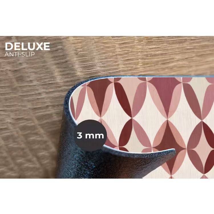 Placemat - 6 stuks - Ovaal - Textuur - Roze — 4