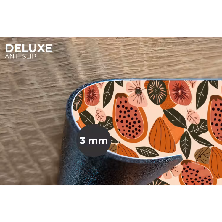 Placemat - 6 stuks - Papaja - Bloesem - Oranje — 4