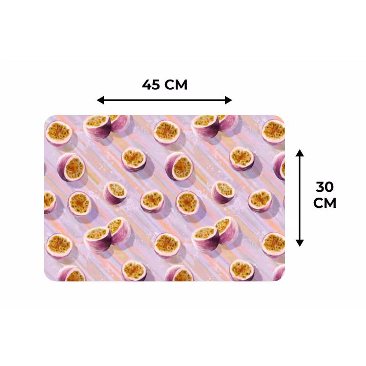 Placemat - 6 stuks - Passievrucht - Tropisch - Paars — 3