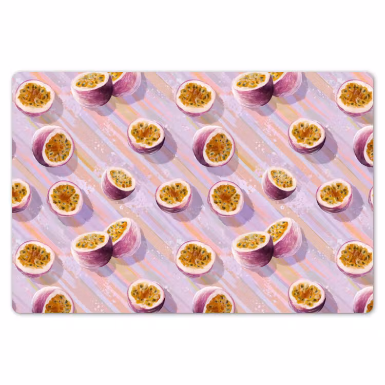 Placemat - 6 stuks - Passievrucht - Tropisch - Paars — 7