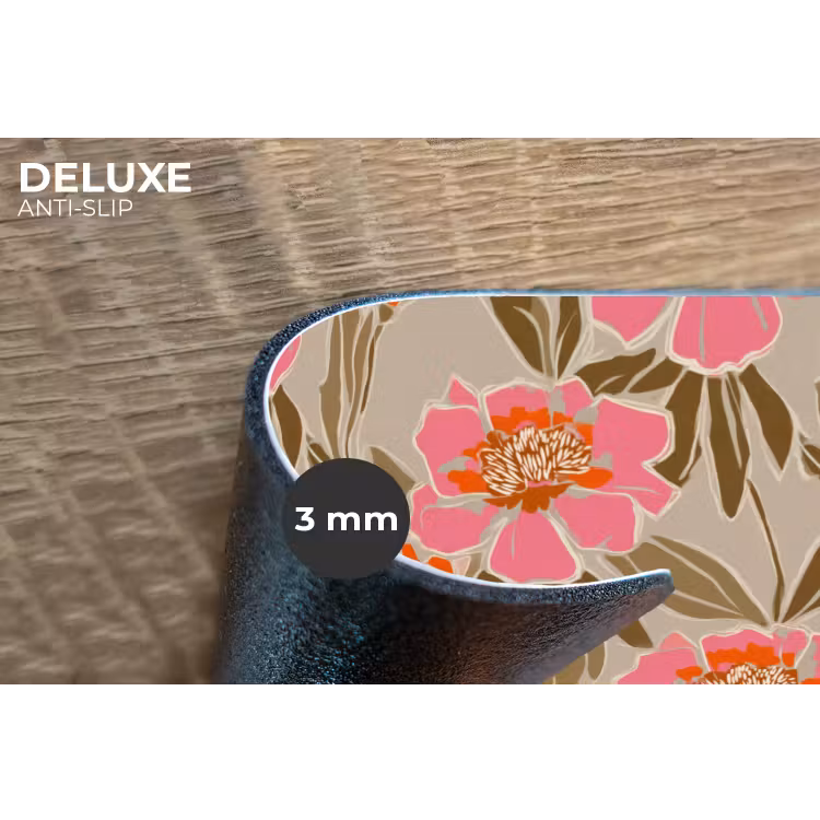 Placemat - 6 stuks - Pioenrozen - Patroon - Roze — 4