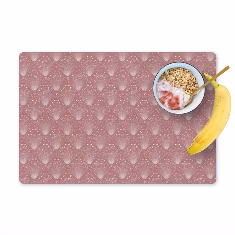 Placemat - 6 stuks - Trendy - Patroon - Roze — 1