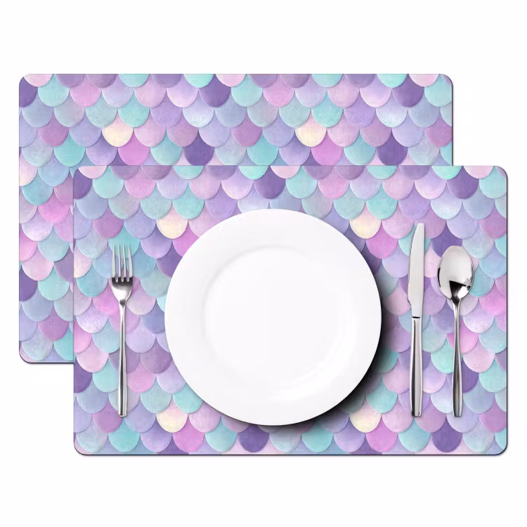 Placemat - 6 stuks - Dromerig - Zeemeermin - Pastel — 2