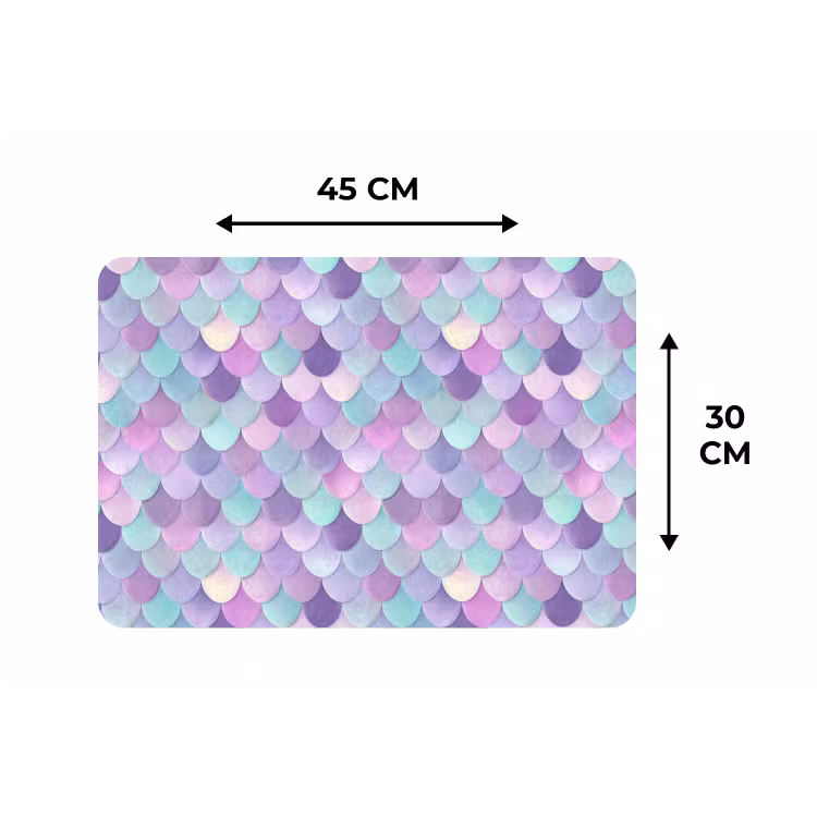 Placemat - 6 stuks - Dromerig - Zeemeermin - Pastel — 3