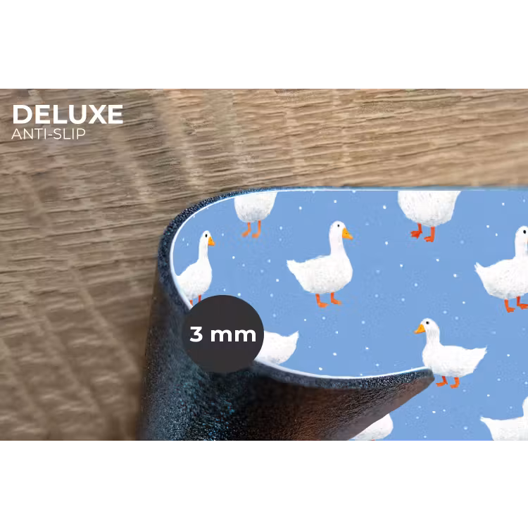 Placemat - 6 stuks - Ganzen - Elegant - Blauw — 4