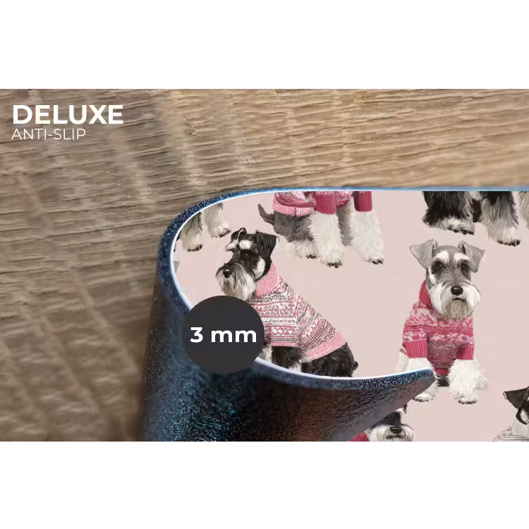 Placemat - 6 stuks - Honden - Truien - Rood — 4
