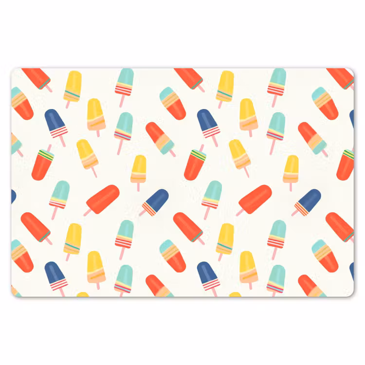 Placemat - 6 stuks - IJsjes - Speels - Kleurrijk — 7