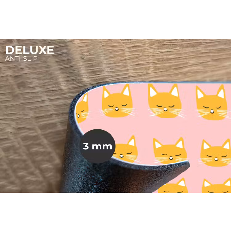 Placemat - 6 stuks - Katten - Patroon - Roze — 4