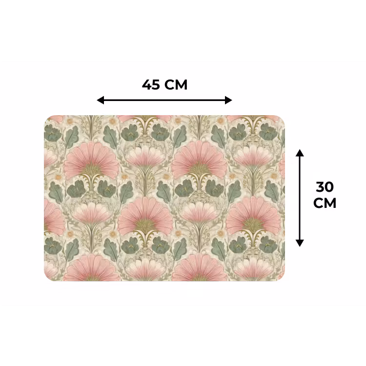 Placemat - 6 stuks - Klassiek - Patroon - Roze — 3