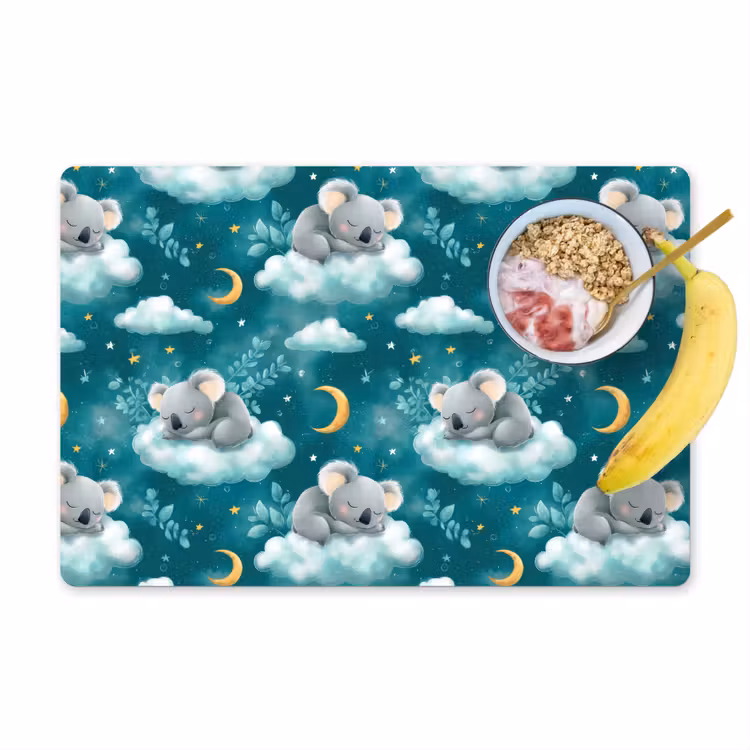 Placemat - 6 stuks - Koala's - Betoverend - Blauw — 1