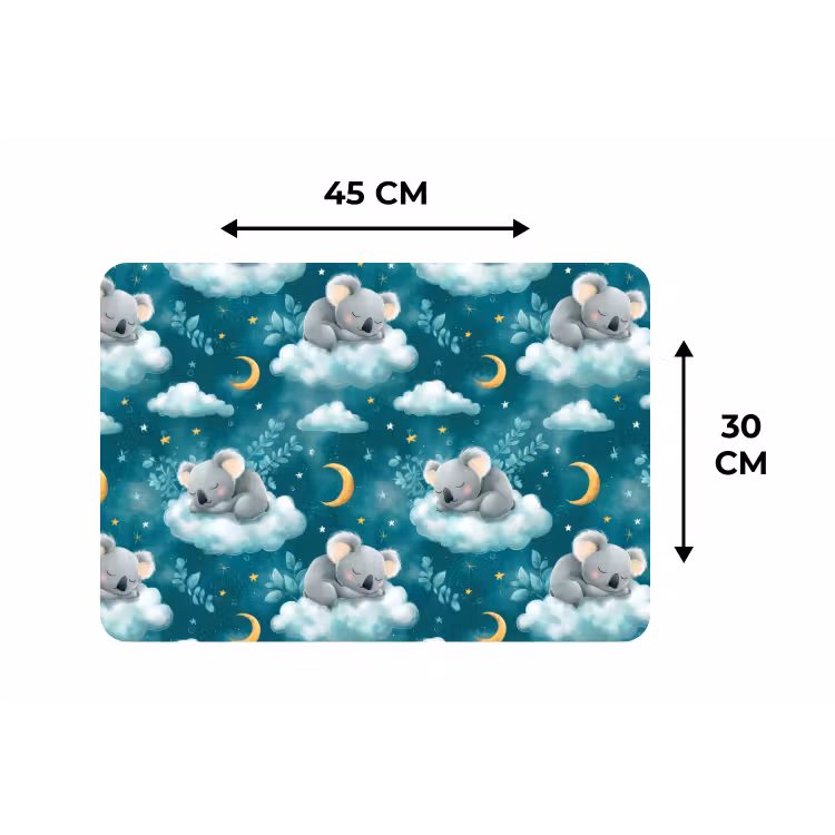 Placemat - 6 stuks - Koala's - Betoverend - Blauw — 3