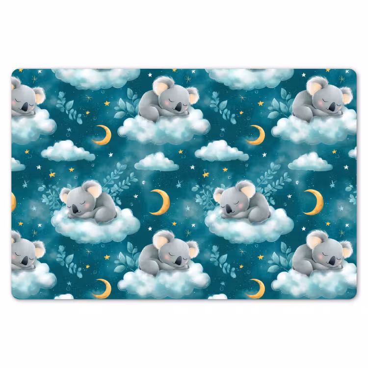Placemat - 6 stuks - Koala's - Betoverend - Blauw — 7