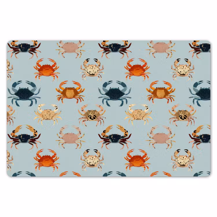 Placemat - 6 stuks - Krabben - Speels - Kleurrijk — 7