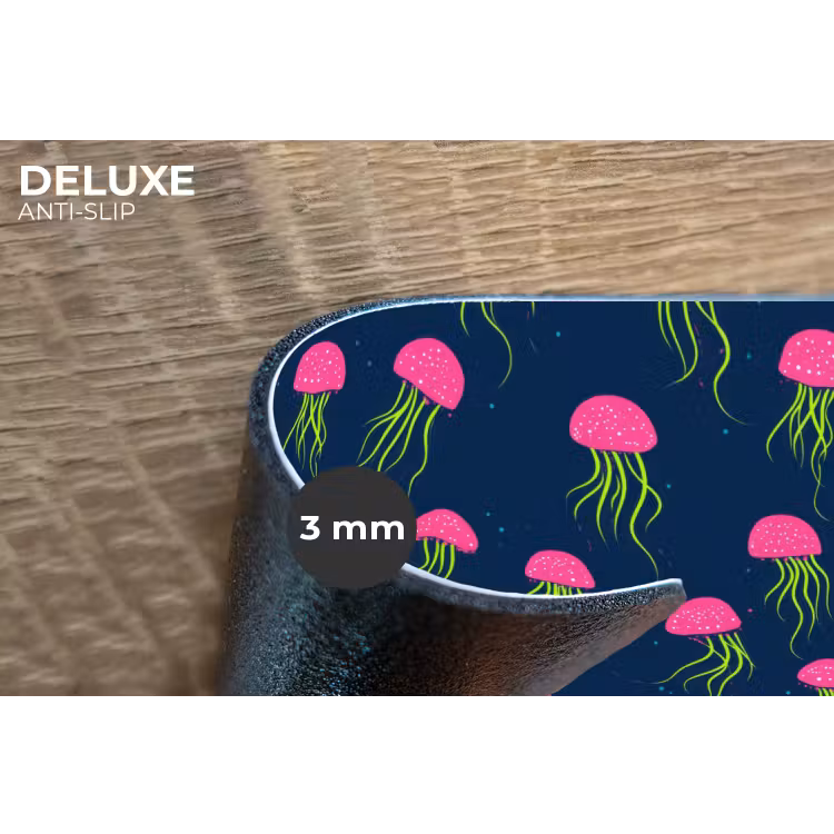 Placemat - 6 stuks - Kwallen - Diepzee - Neon — 4